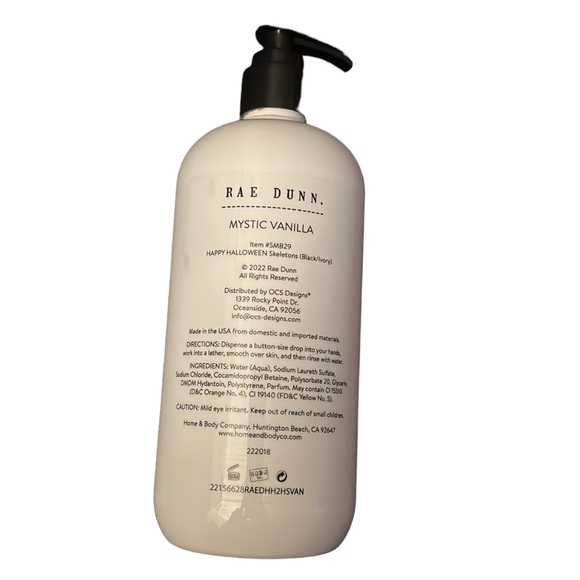 Rae Dunn Happy Halloween skeletons hand soap - Picture 2 of 4